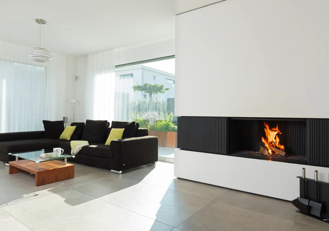 Brunner Urfeuer Front Facing Open Fireplace