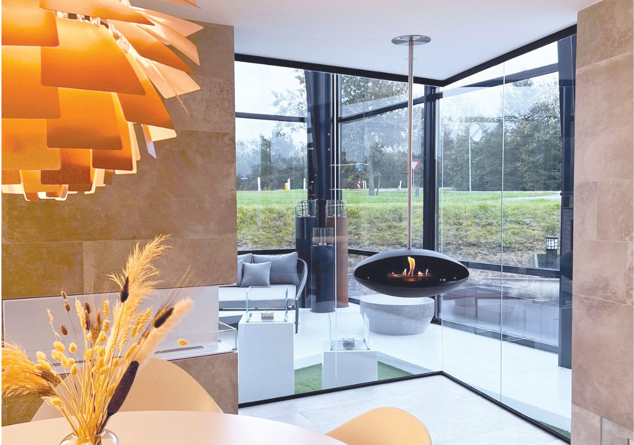 Decoflame Espoo Bio-Ethanol Fire Ceiling Hanging