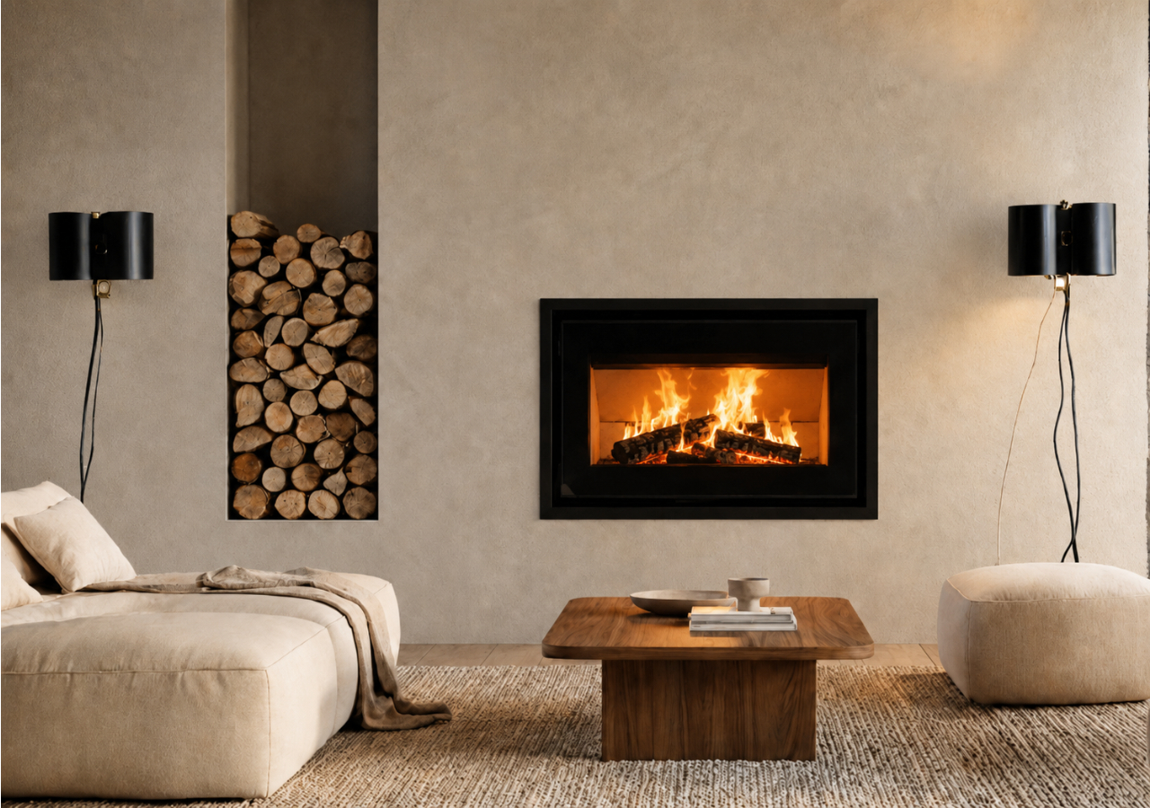 Mendip Dinder 80 Wood Burning Inset